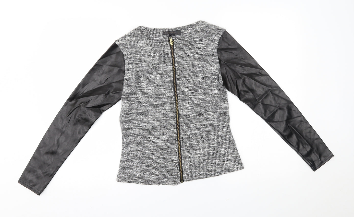 rock & rags Womens Grey   Full Zip Jumper Size XS
