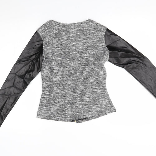 rock & rags Womens Grey   Full Zip Jumper Size XS