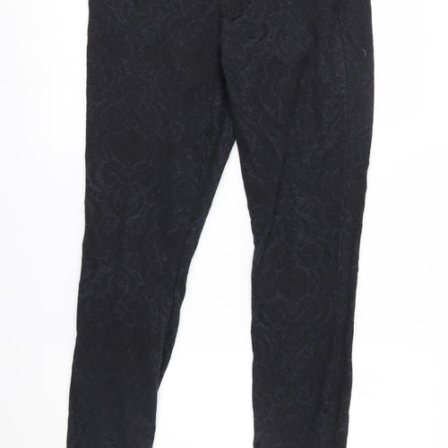 Woolworhts Womens Black   Trousers  Size 10 L30 in
