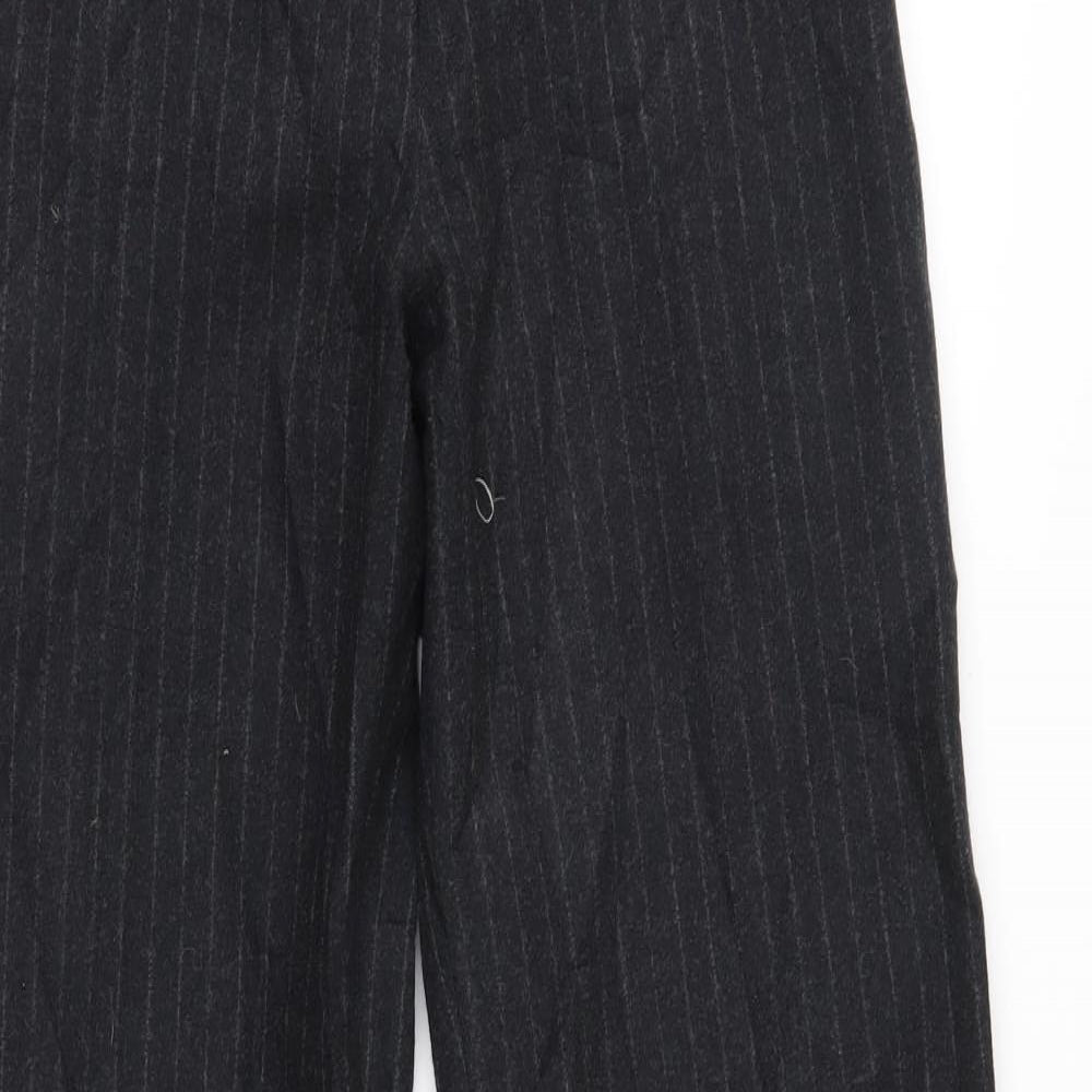 Jigsaw Womens Black Striped  Trousers  Size 10 L32 in