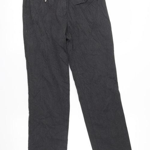 M&S Womens Grey   Trousers  Size 6 L27 in
