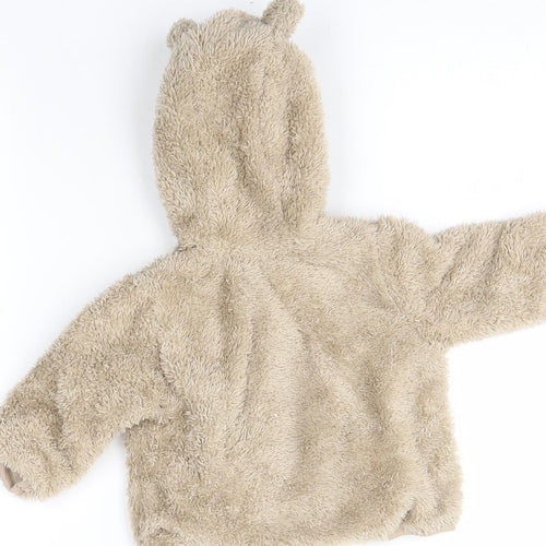 miniclub Baby Brown   Full Zip Jumper Size 0-3 Months