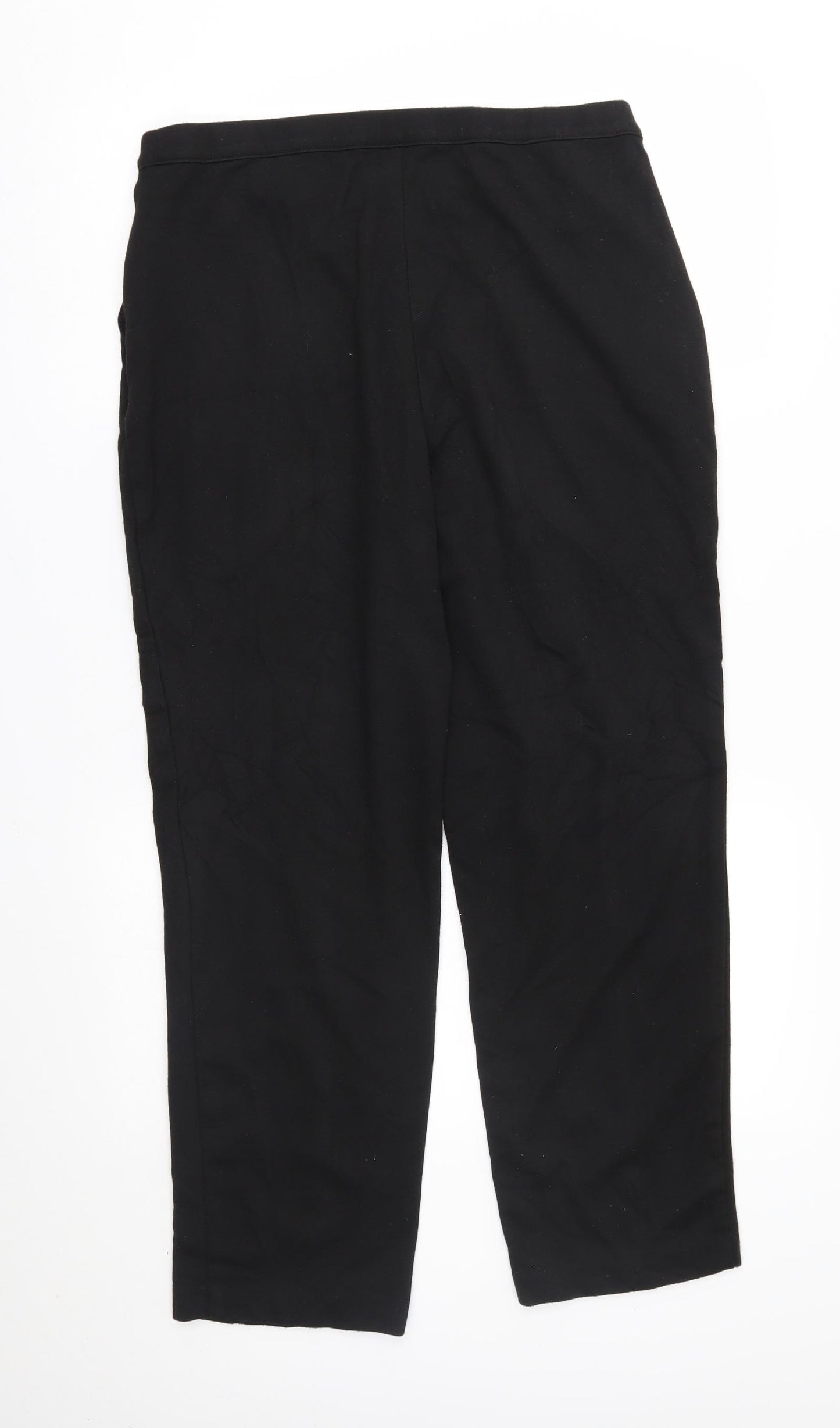 M&S Womens Black   Trousers  Size 14 L27 in