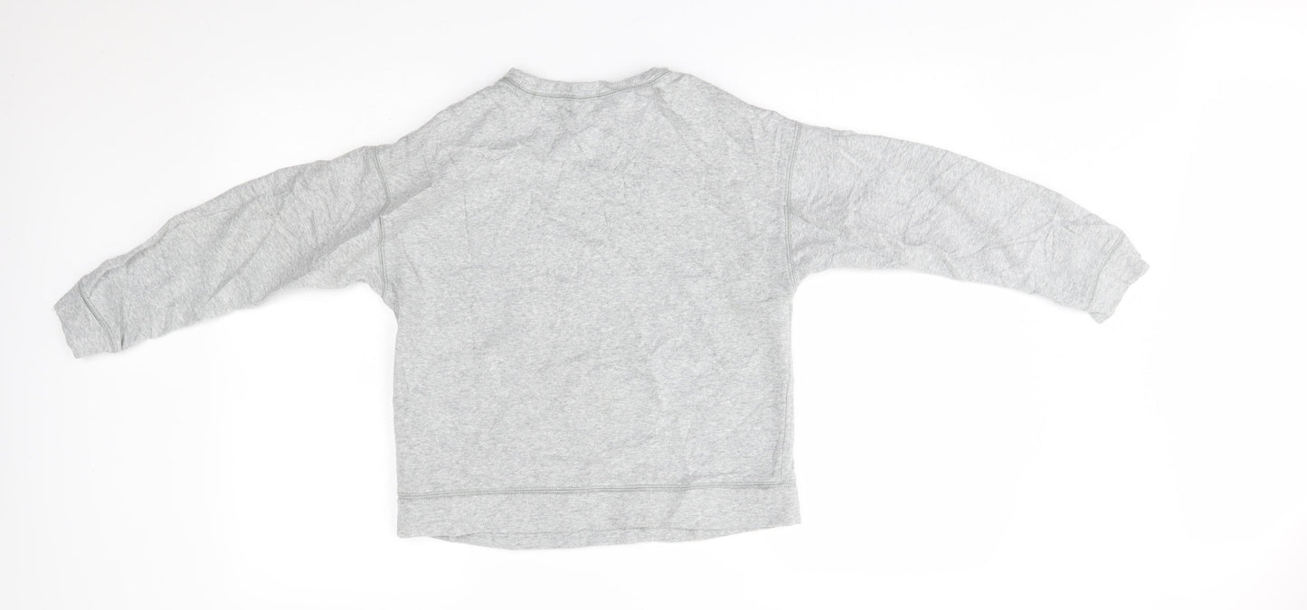 Gap Girls Grey   Pullover Jumper Size 10-11 Years  - unicorn