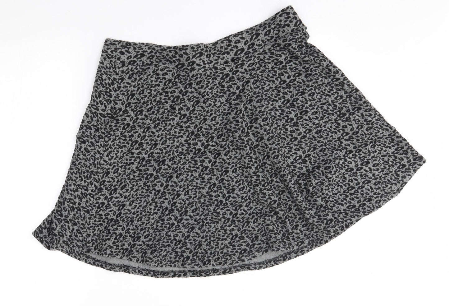 F&F Womens Grey Animal Print  A-Line Skirt Size 18
