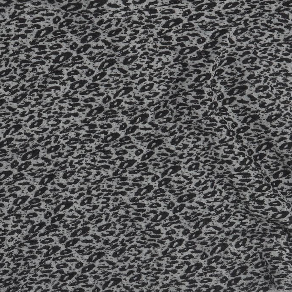 F&F Womens Grey Animal Print  A-Line Skirt Size 18