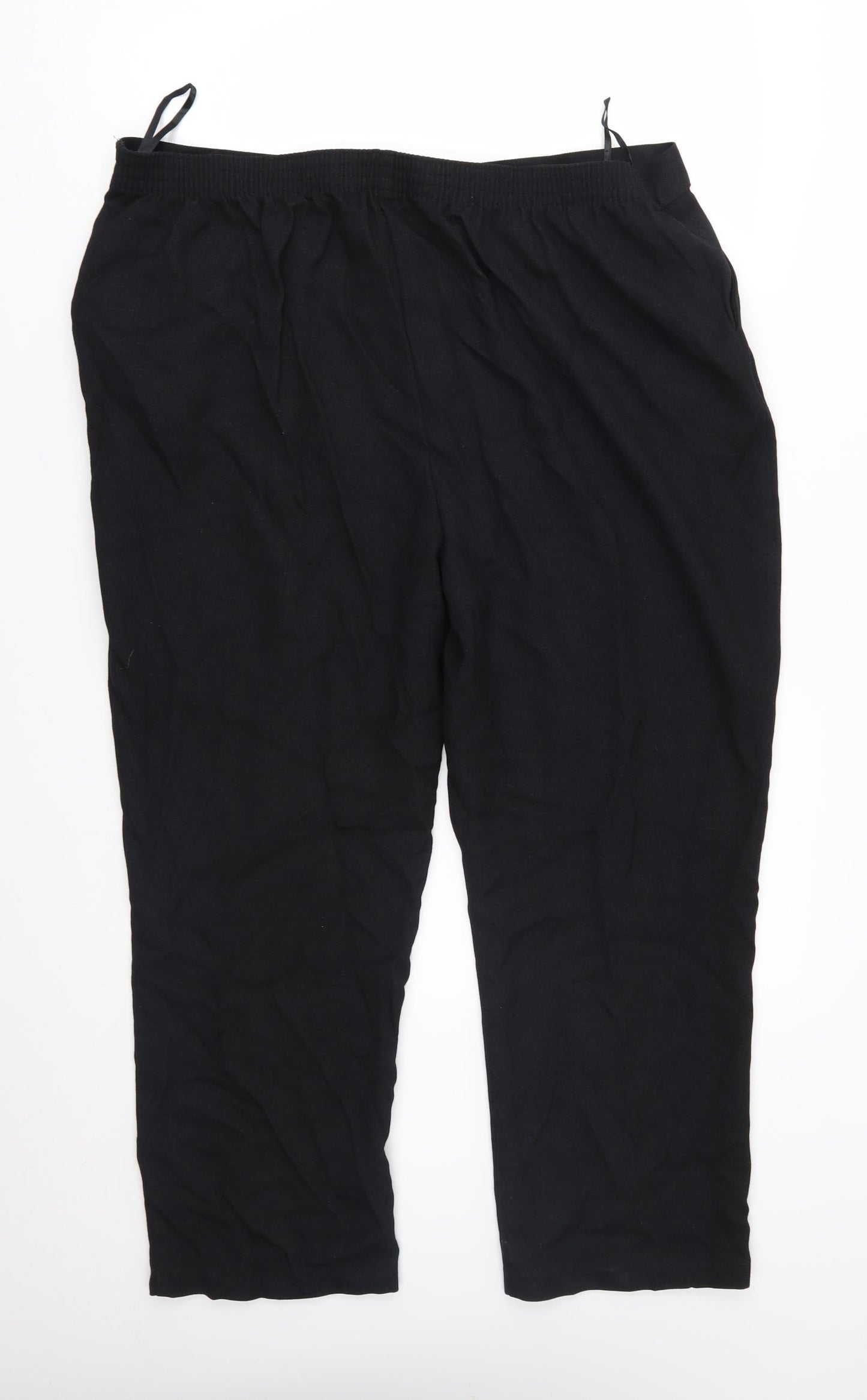Papaya Womens Black   Trousers  Size 20 L29 in