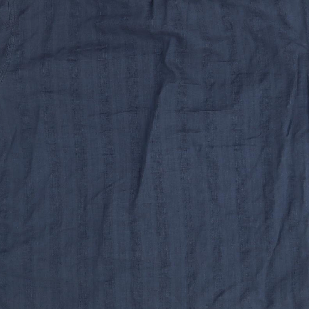boston crew Mens Blue    Button-Up Size 3XL