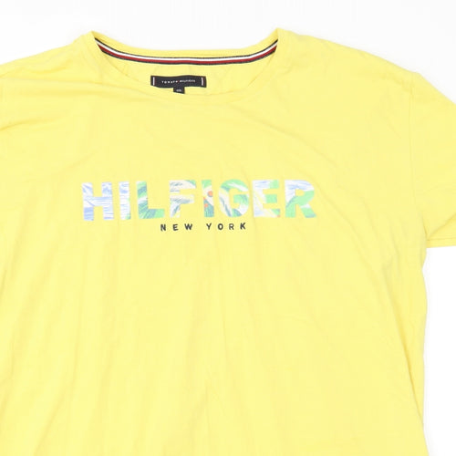 Tommy Hilfiger Mens Yellow    T-Shirt Size 2XL