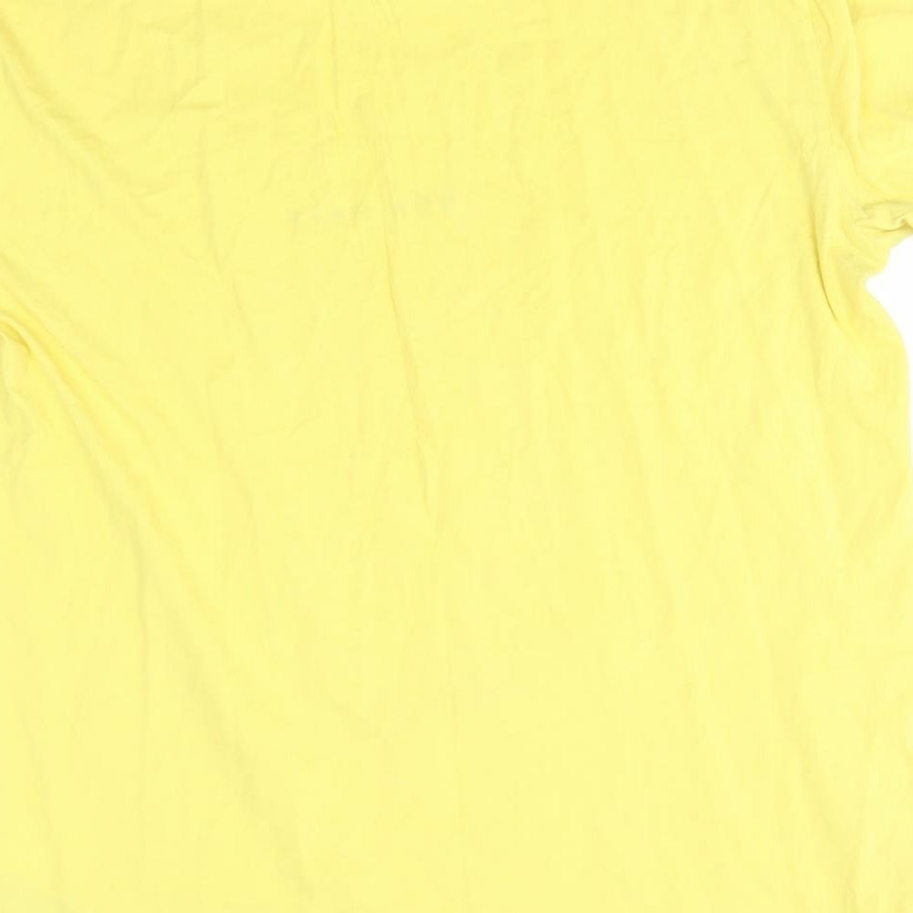 Tommy Hilfiger Mens Yellow    T-Shirt Size 2XL