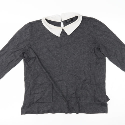 Papaya Womens Grey   Pullover Jumper Size 10