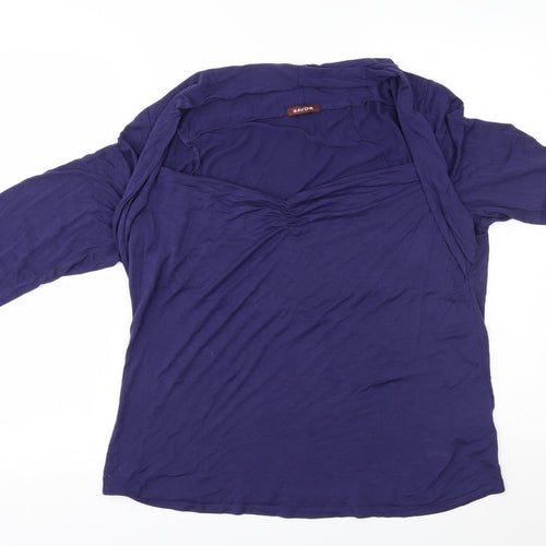 Savoir Womens Blue   Basic Blouse Size 20