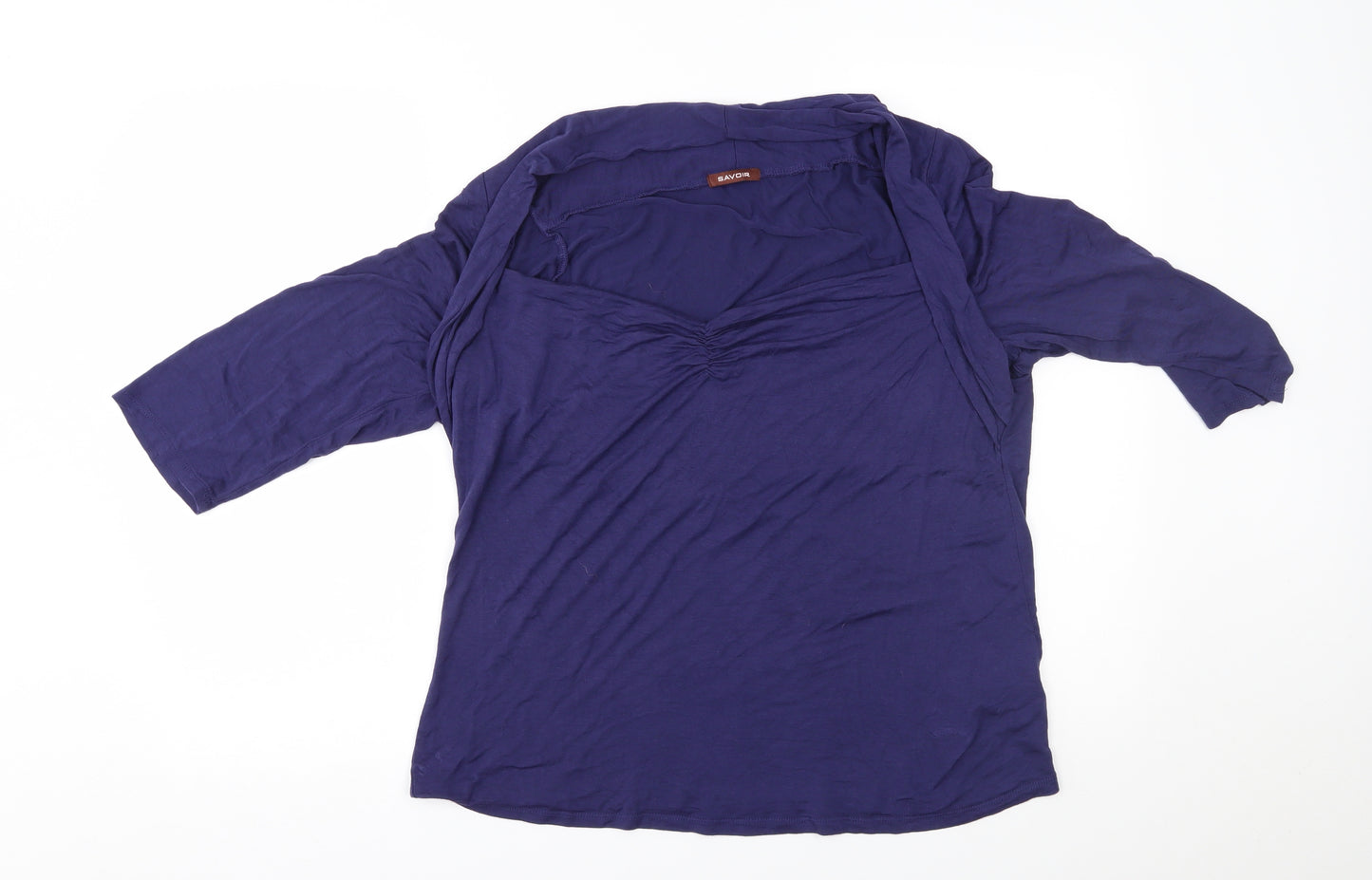 Savoir Womens Blue   Basic Blouse Size 20