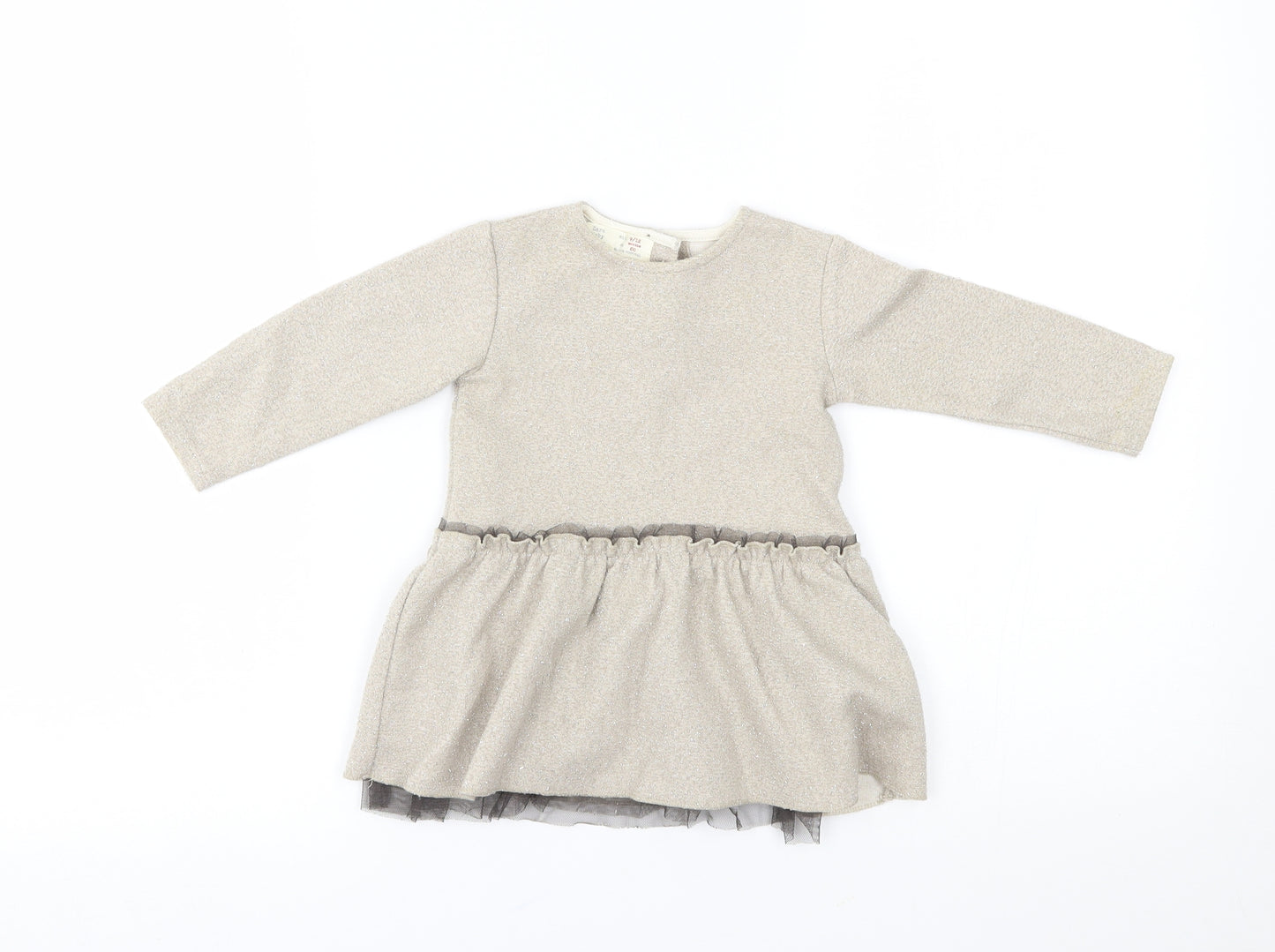Zara Girls Beige   A-Line  Size 9-12 Months