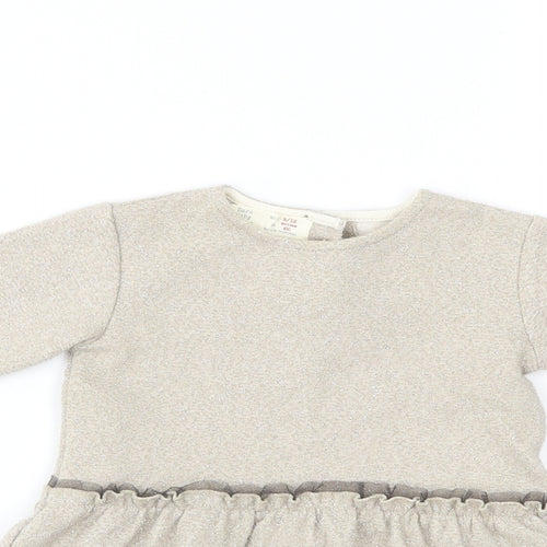 Zara Girls Beige   A-Line  Size 9-12 Months
