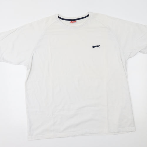 Slazenger Womens White   Basic T-Shirt Size 3XL