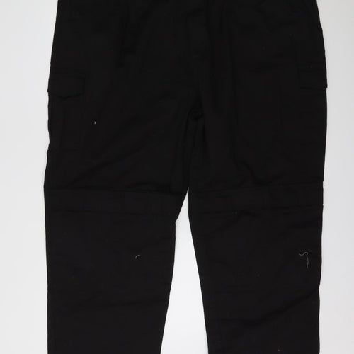 Vision Womens Black   Cargo Trousers Size 52 in L29 in