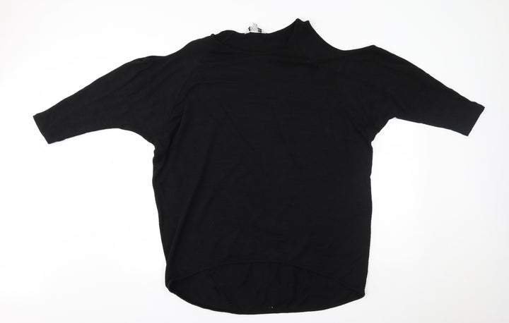 Yumi Womens Black Pullover Jumper Size 10