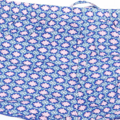 Love to Lounge Womens Blue Floral   Sleep Shorts Size 10