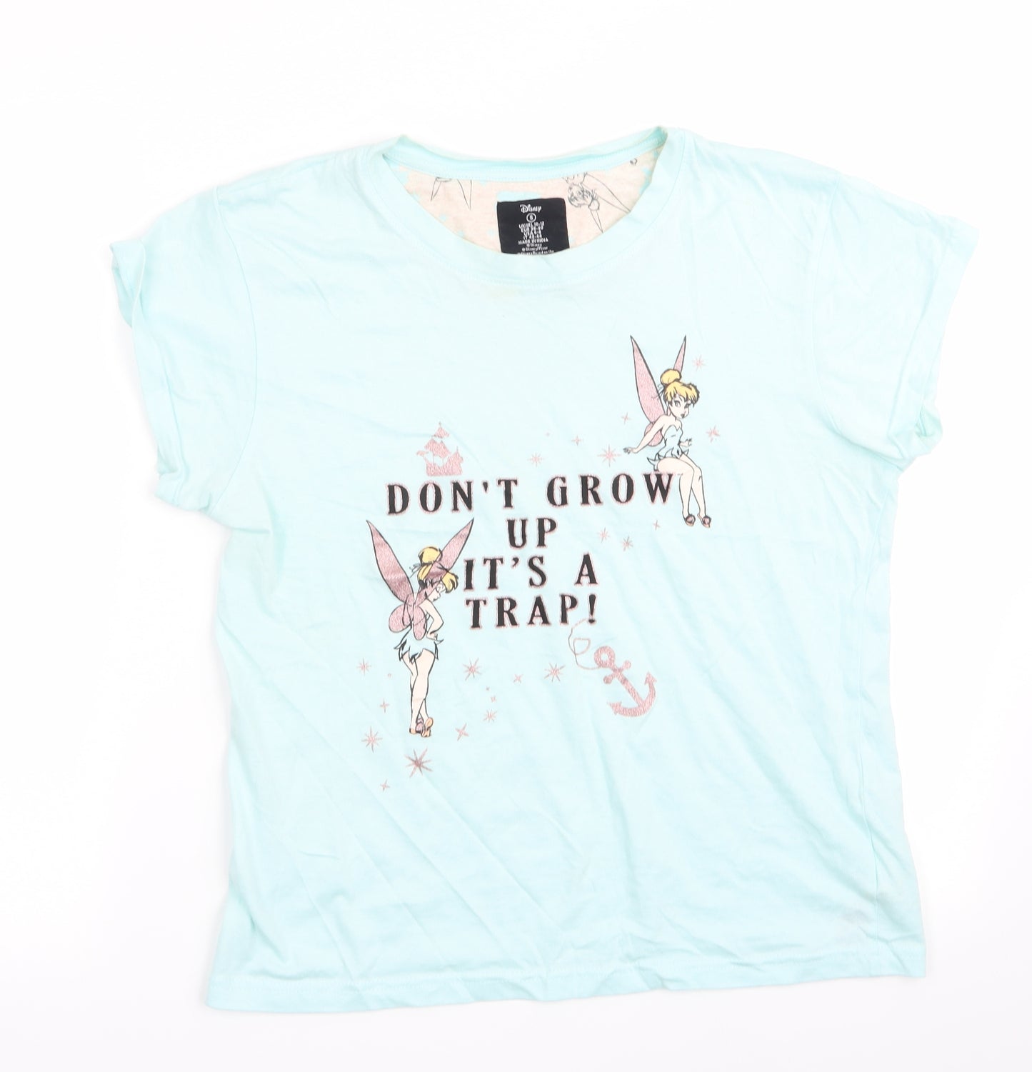 Love to Lounge Womens Green Solid   Pyjama Top Size 10  - Don't grow up, it's a trap!