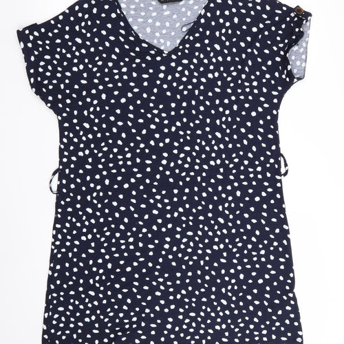 Florence and Fred Womens Blue Polka Dot  T-Shirt Dress  Size 8