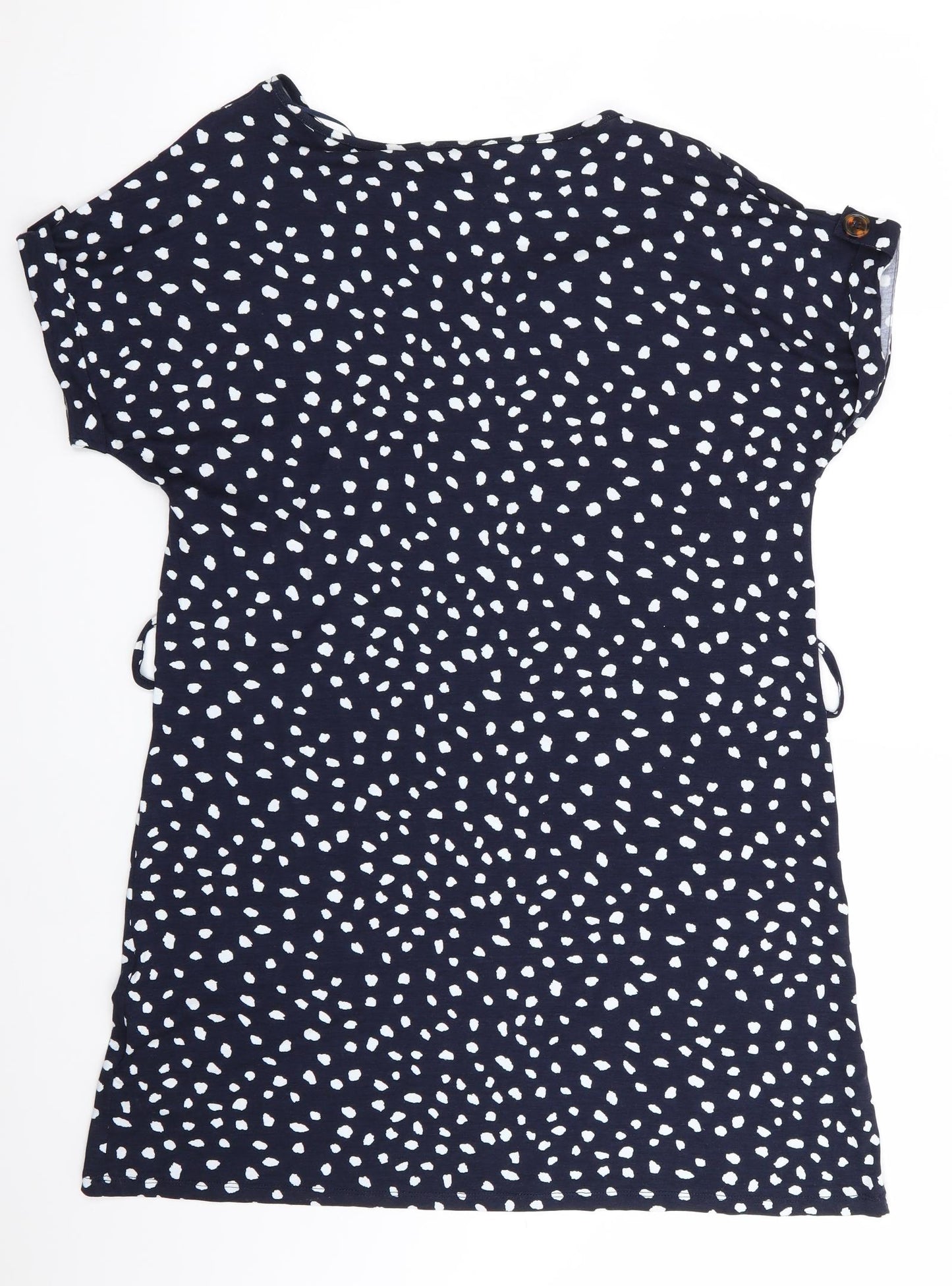 Florence and Fred Womens Blue Polka Dot  T-Shirt Dress  Size 8