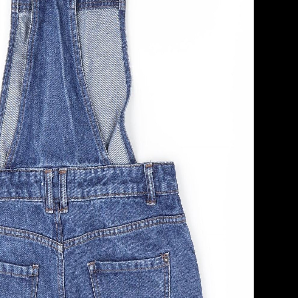 Preworn Womens Blue   Dungaree Shorts Shorts Size 8 - Dungaree Shorts