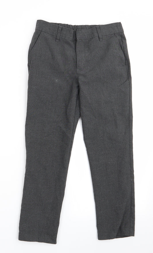 Marks and Spencer Boys Grey   Dress Pants Trousers Size 7-8 Years