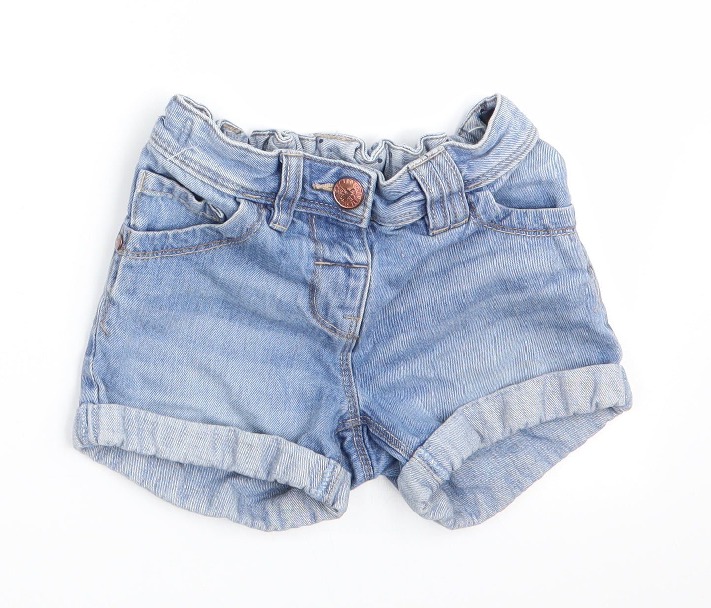 NEXT Girls Blue   Chino Shorts Size 4-5 Years - Denim Shorts