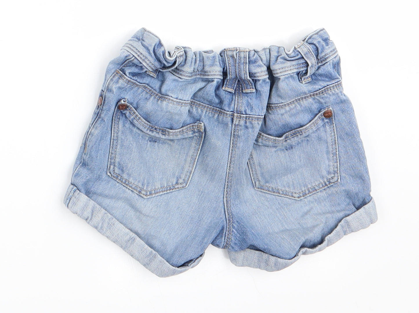 NEXT Girls Blue   Chino Shorts Size 4-5 Years - Denim Shorts