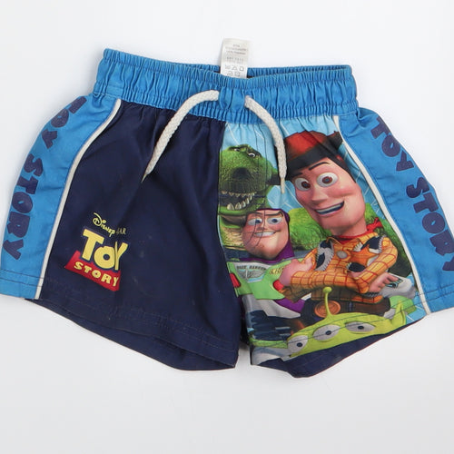 George Boys Blue   Cropped Trousers Size 9-12 Months  - Toy Storey Shorts