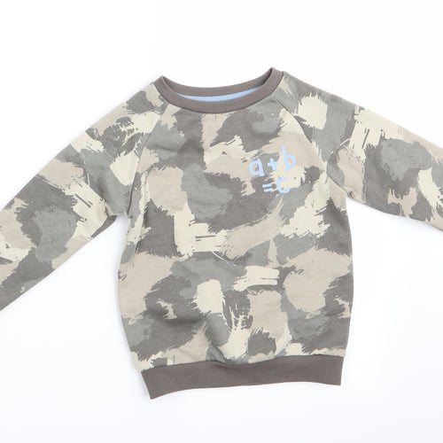 Primark Boys Green Camouflage  Pullover Sweatshirt Size 2-3 Years  - a + b = c