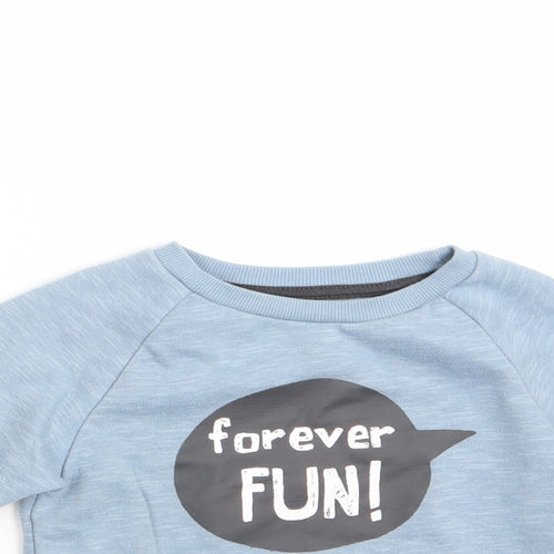 Primark Boys Blue   Pullover Sweatshirt Size 2-3 Years  - Forever Fun