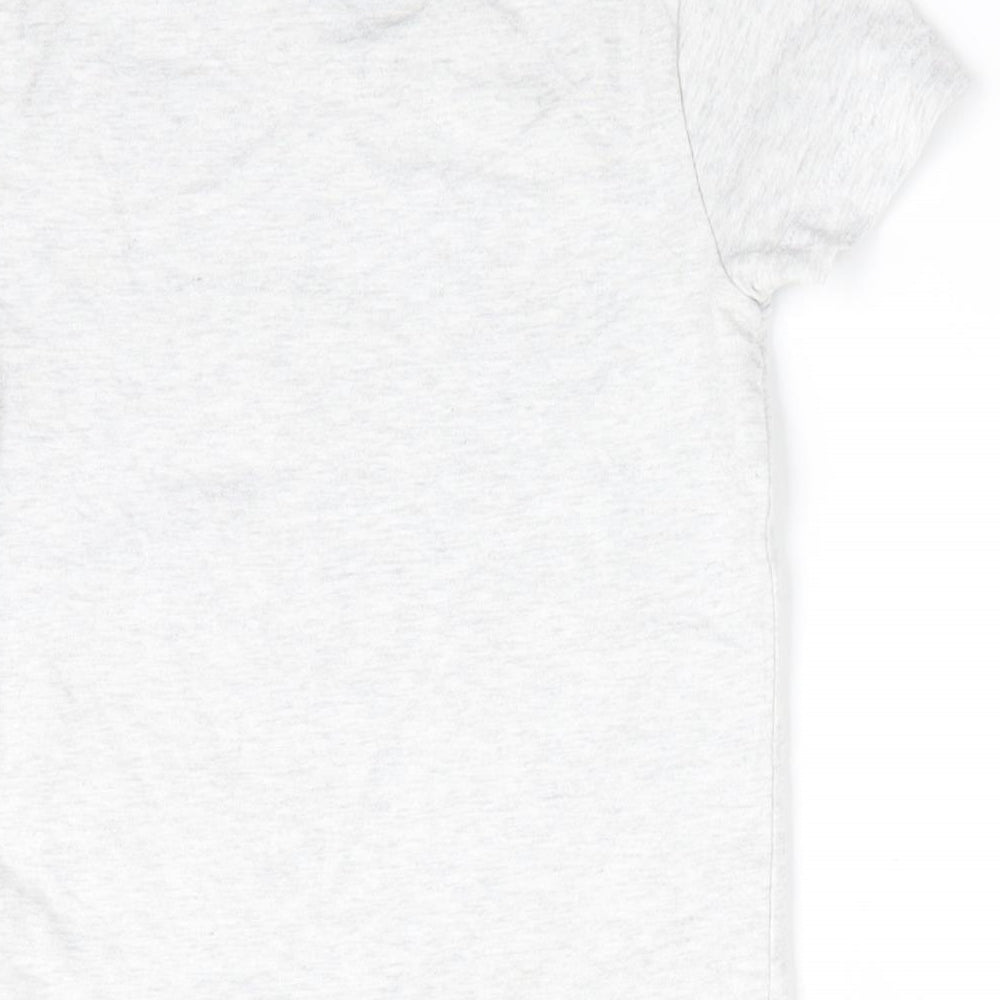 Nutmeg Girls Grey Animal Print  Basic T-Shirt Size 2-3 Years  - Peppa pig