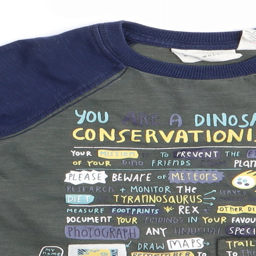 Rorie Whelan Boys Green Animal Print  Basic Casual Size 12-18 Months  - Dinasour