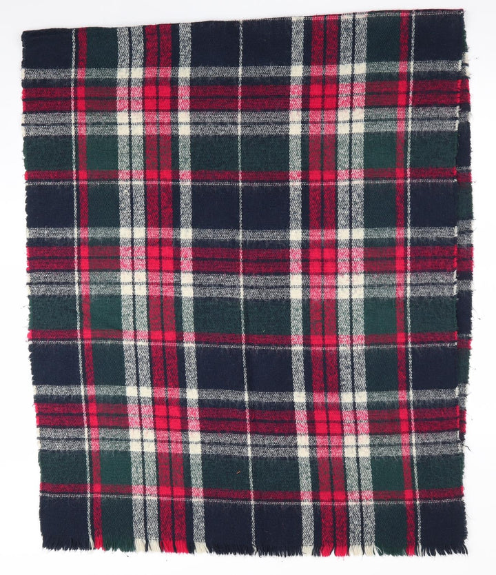 Preworn Womens Green Check Shawl/Wrap