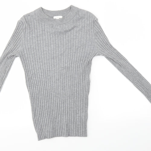 H&M Womens Grey   Pullover Jumper Size S