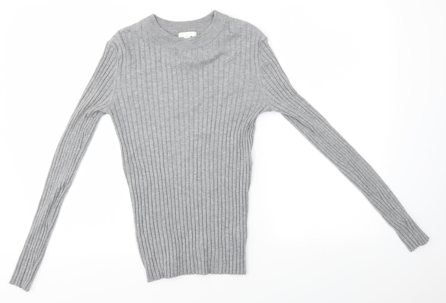 H&M Womens Grey   Pullover Jumper Size S