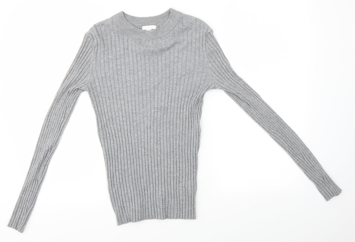 H&M Womens Grey   Pullover Jumper Size S