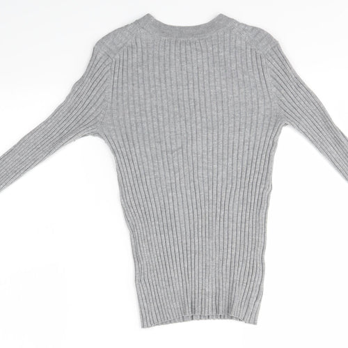 H&M Womens Grey   Pullover Jumper Size S