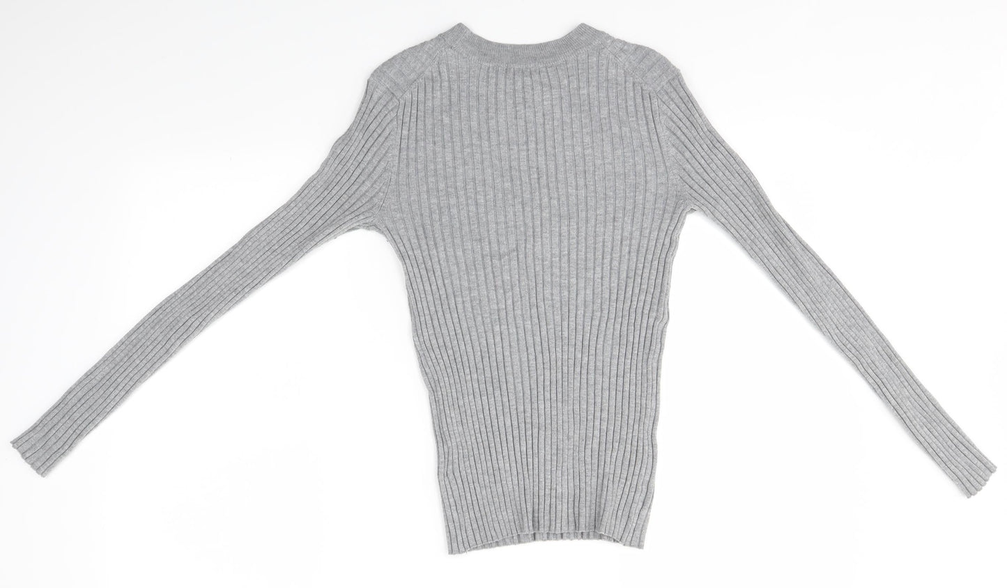 H&M Womens Grey   Pullover Jumper Size S