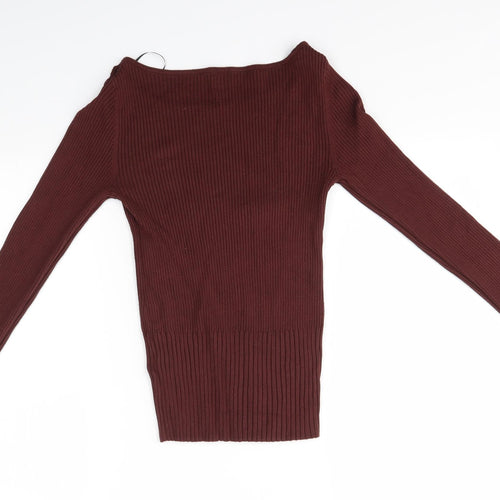 H&M Womens Brown   Pullover Jumper Size S