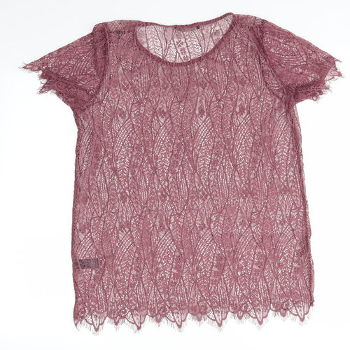 George Womens Purple   Basic T-Shirt Size 14