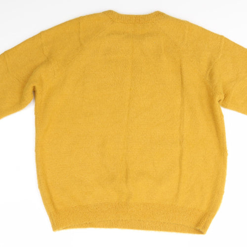 Papaya Womens Yellow   Pullover Jumper Size L
