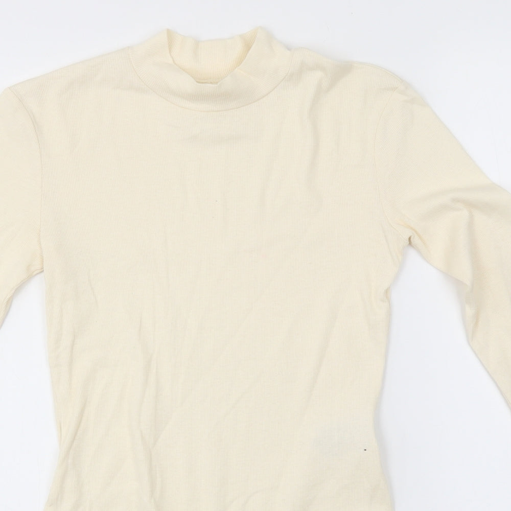 H&M Womens White   Bodysuit One-Piece Size S