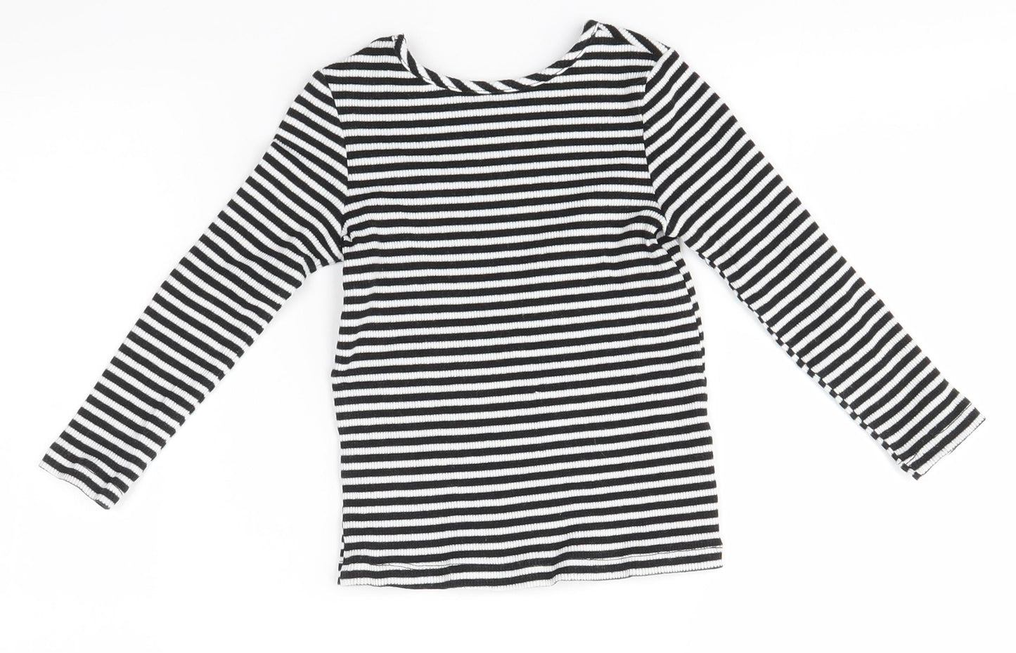 Nutmeg Girls Multicoloured Striped  Basic T-Shirt Size 2-3 Years