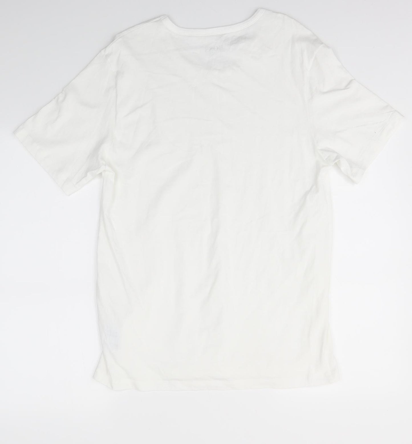 Preworn Womens White   Basic T-Shirt Size L