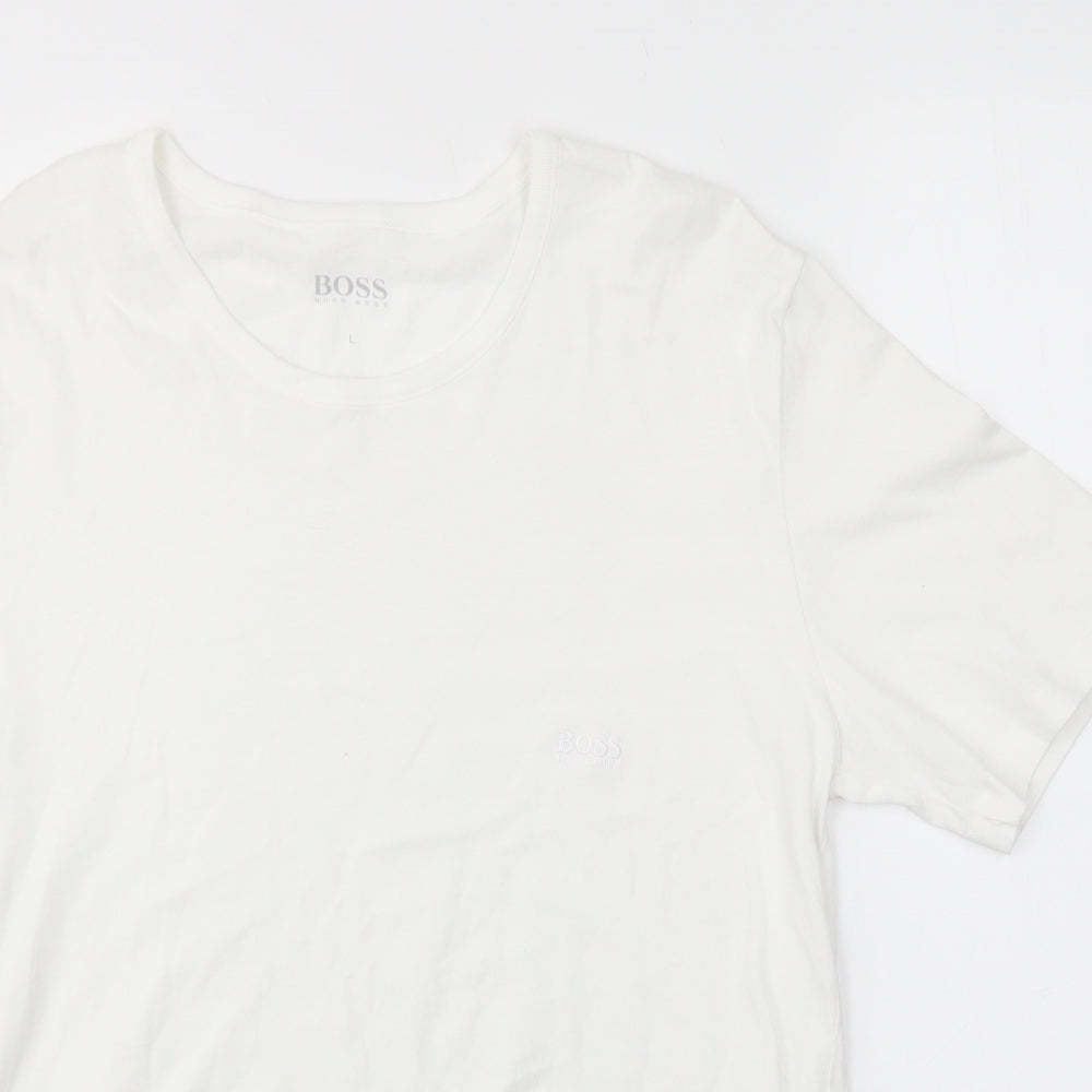 Preworn Womens White   Basic T-Shirt Size L