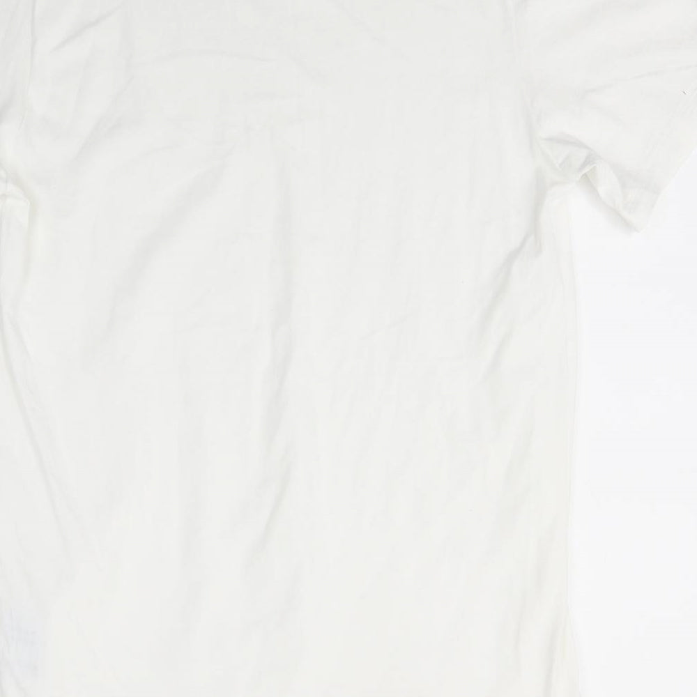 Preworn Womens White   Basic T-Shirt Size L