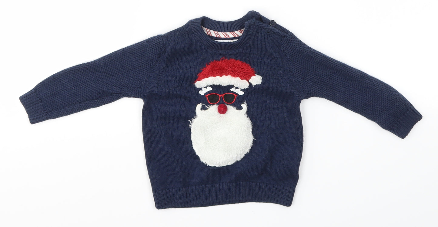 Preworn Baby Multicoloured   Pullover Jumper Size 9-12 Months  - festive christmas